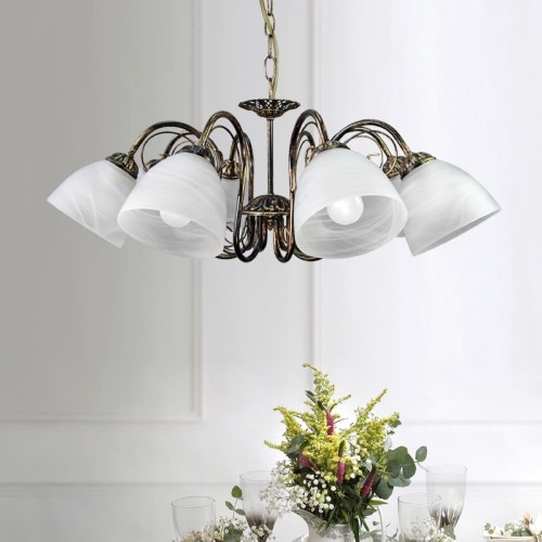 Люстра подвесная 8 плафонов S8016-8