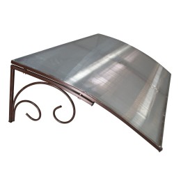 Козырёк над дверью Петрасвет S4002 Коричневый усиленный