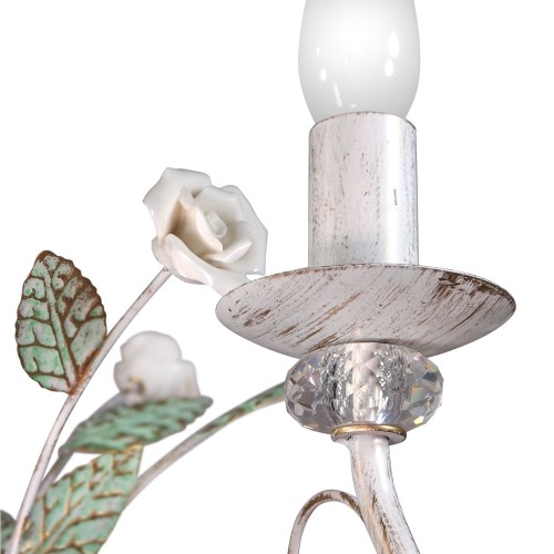 Люстра подвесная с цветами 6 ламп S1282-6