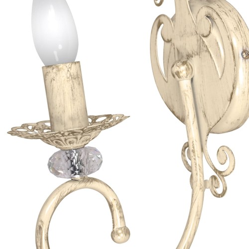 Бра хрусталь бежевая с золотом настенные свечи S3126-1