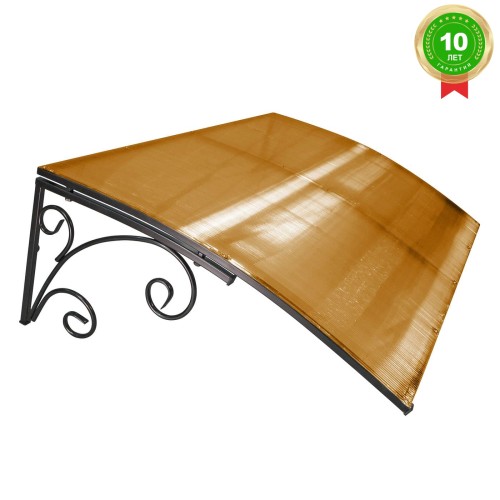 Козырёк над входной дверью S4003 Черный