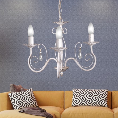 Люстра с хрусталем подвесная 3 лампы S1051-3