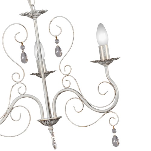 Люстра с хрусталем подвесная 3 лампы S1021-3