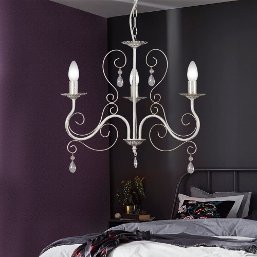 Люстра с хрусталем подвесная 3 лампы S1021-3