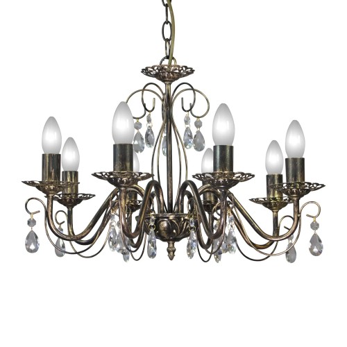 Люстра с хрусталем подвесная 8 ламп S8067-8