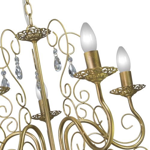 Люстра подвесная с хрусталем 5 ламп S1197-5