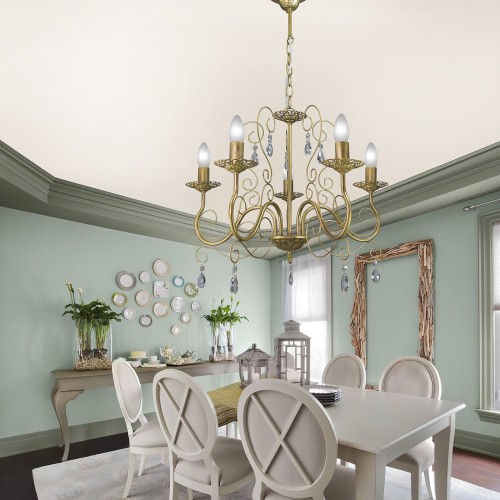 Люстра подвесная с хрусталем 5 ламп S1197-5