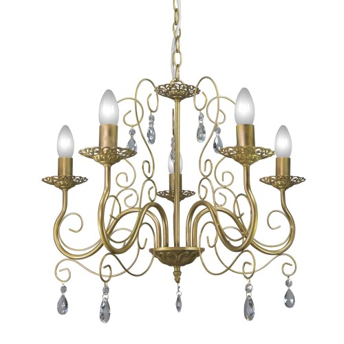 Люстра подвесная с хрусталем 5 ламп S1197-5