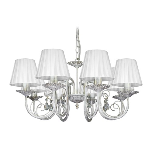 Люстра подвесная 8 ламп с абажурами S1002-8