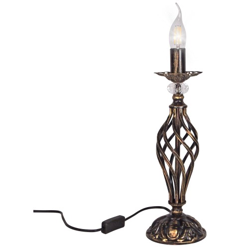 Настольная лампа дизайнерская большая с хрусталем S5090-1