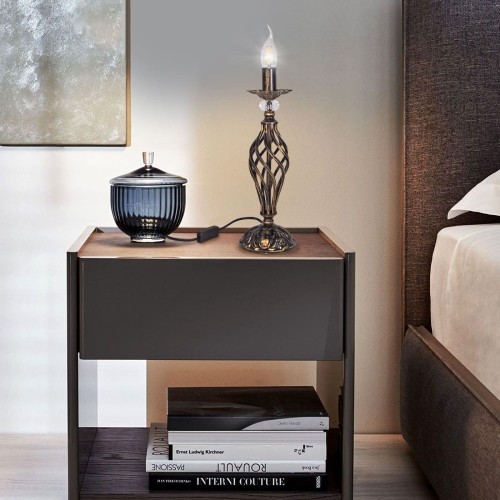 Настольная лампа дизайнерская большая с хрусталем S5090-1