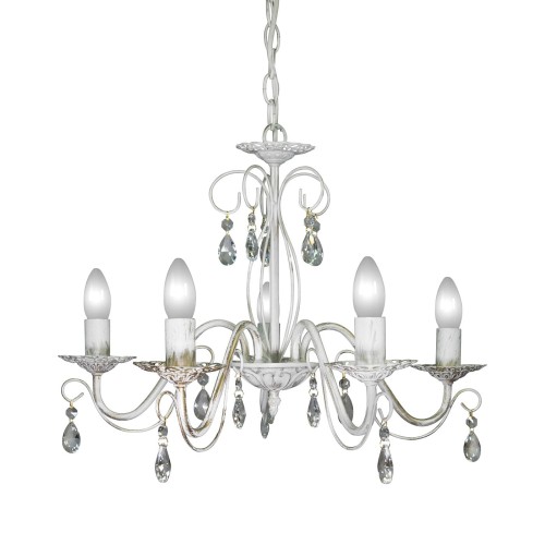 Люстра с хрусталем подвесная 5 ламп S8066-5