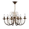 Люстра с хрусталем подвесная 6 ламп S1012-6