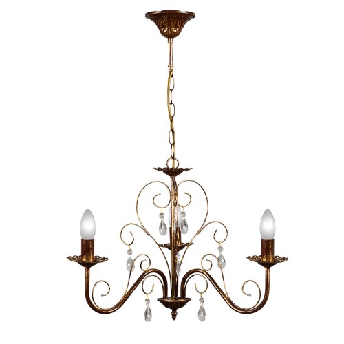 Люстра с хрусталем подвесная 3 лампы S1024-3