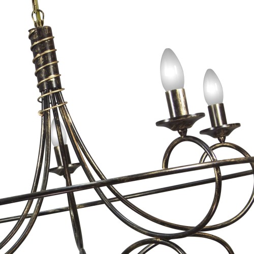 Люстра большая подвесная 5 ламп дизайнерская S3127-5