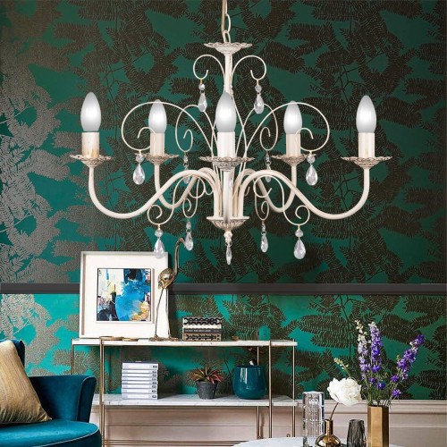 Люстра подвесная с хрусталем 5 ламп S1010-5