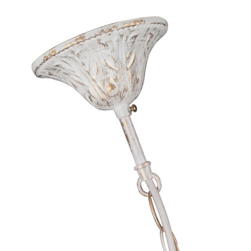 Люстра с хрусталем подвесная с цветами 5 ламп S1034-5