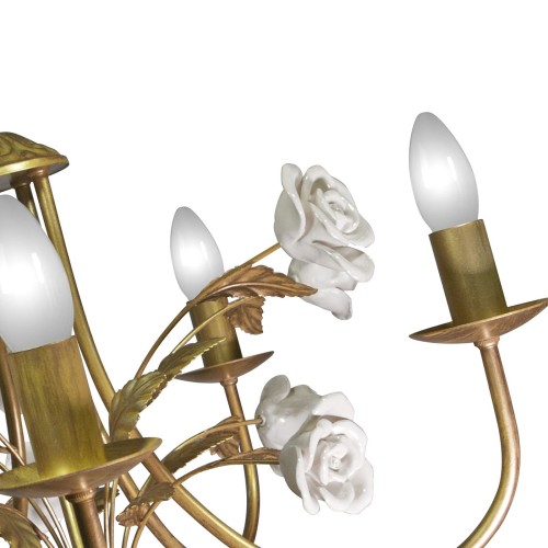 Люстра подвесная с цветами 5 ламп S1192-5