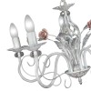 Люстра с хрусталем подвесная с цветами 5 ламп S1205-5