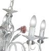 Люстра с хрусталем подвесная с цветами 5 ламп S1205-5