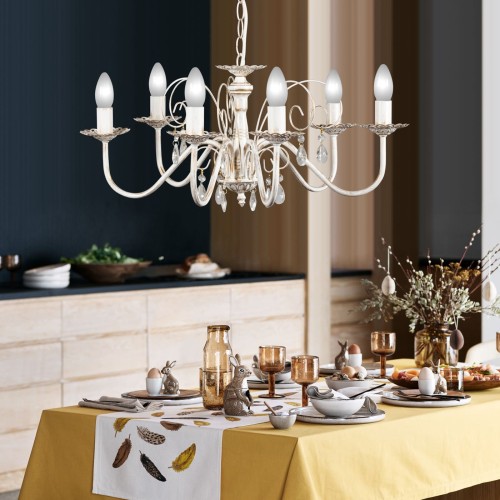 Люстра подвесная с хрусталем 6 ламп S1018-6