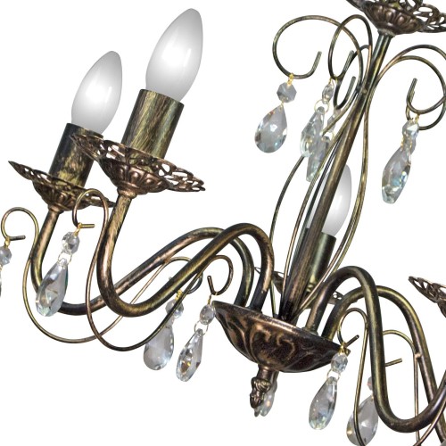 Люстра с хрусталем подвесная 5 ламп S8067-5