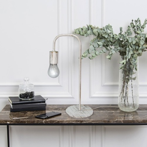 Настольная лампа лофт белая S5080-1