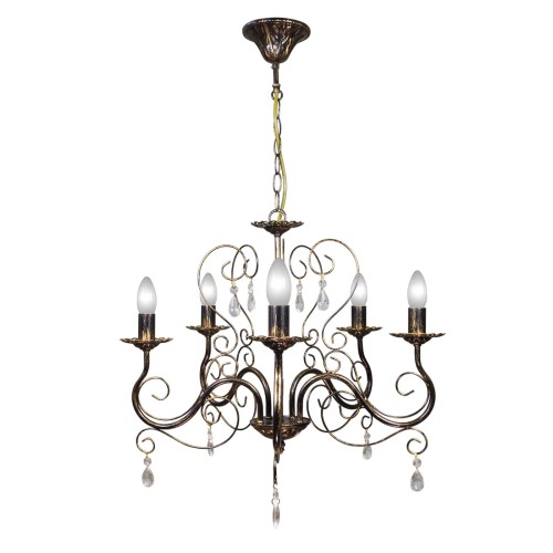 Люстра подвесная с хрусталем 5 ламп S1093-5