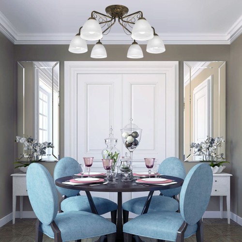 Люстра потолочная 6 плафонов S2205-6