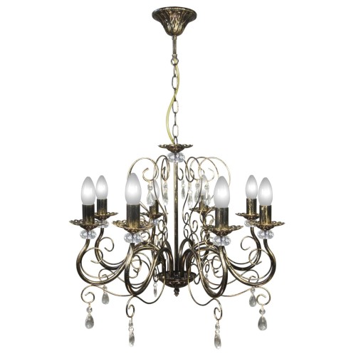 Люстра подвесная с хрусталем 8 ламп S8051-8