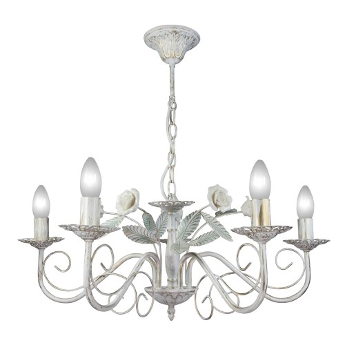 Люстра большая подвесная с цветами интерьерная S1222-5