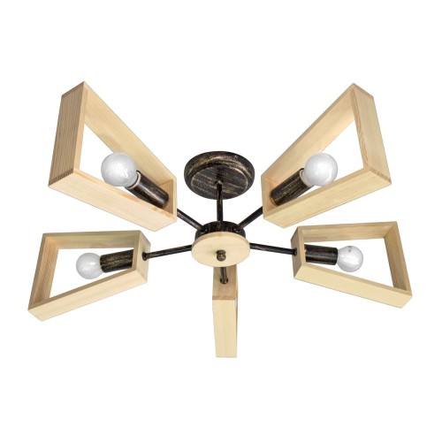 Люстра потолочная 5 ламп лофт S2311-5