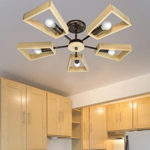 Люстра потолочная 5 ламп лофт S2311-5