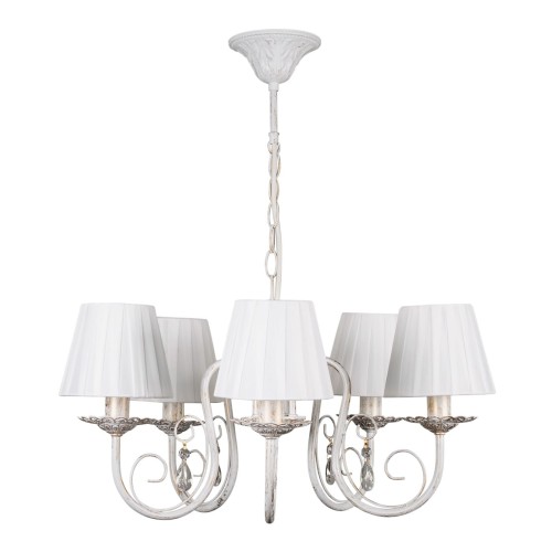 Люстра подвесная 5 ламп с абажурами S1002-5