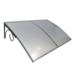 Козырёк над дверью Петрасвет S4026 Черный усиленный