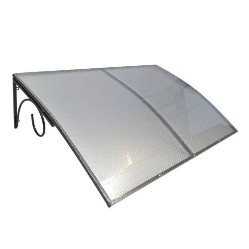 Козырёк над входной дверью металлический S4026 Черный