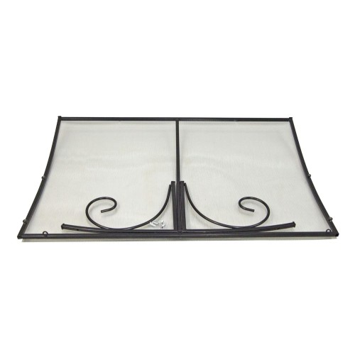 Козырёк над входной дверью металлический S4026 Черный