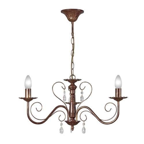 Люстра с хрусталем подвесная 3 лампы S1032-3