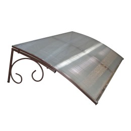 Козырёк над дверью Петрасвет S4001 Коричневый усиленный