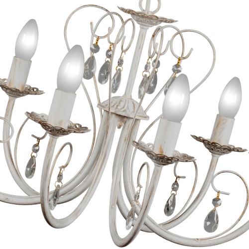 Люстра с хрусталем подвесная 6 ламп S1022-6