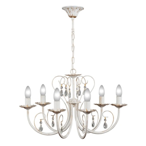 Люстра с хрусталем подвесная 6 ламп S1022-6