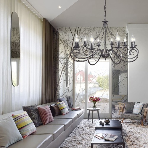 Люстра подвесная большая S1267-10