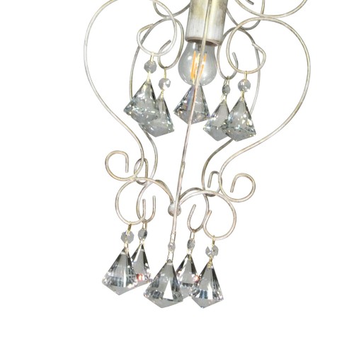 Люстра на кухню с хрустальными подвесками S1229-1