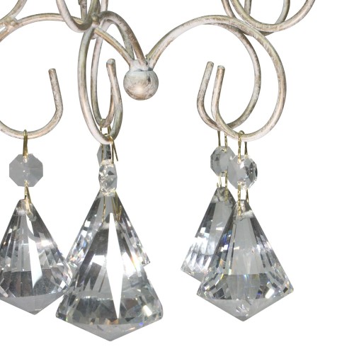 Люстра на кухню с хрустальными подвесками S1229-1