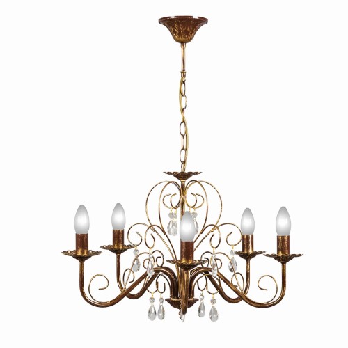 Люстра подвесная с хрусталем 5 ламп S1024-5