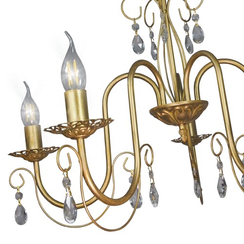 Люстра с хрусталем подвесная 5 ламп S1255-5