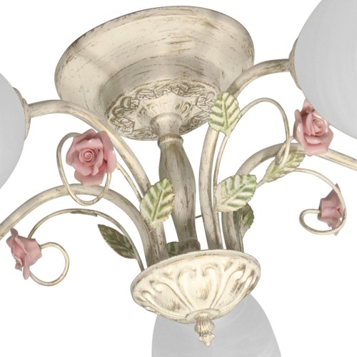 Люстра потолочная с цветами 5 плафонов S2503-5