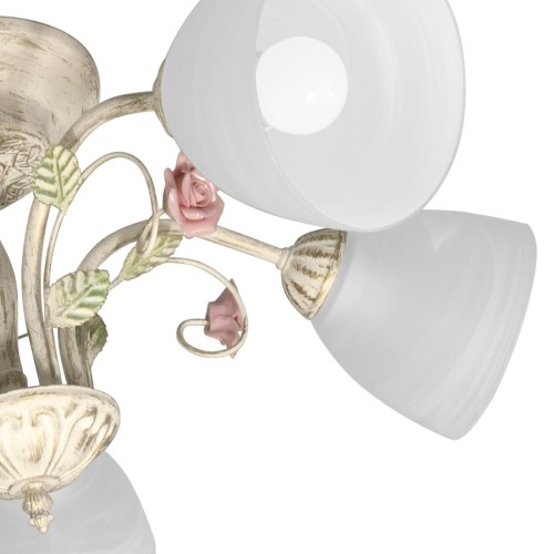 Люстра потолочная с цветами 5 плафонов S2503-5