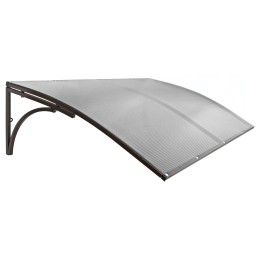 Козырёк над дверью Петрасвет S4025 Черный усиленный