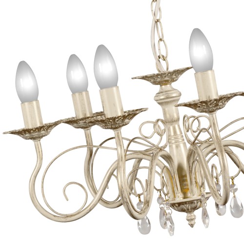 Люстра с хрусталем подвесная 6 ламп S1020-6